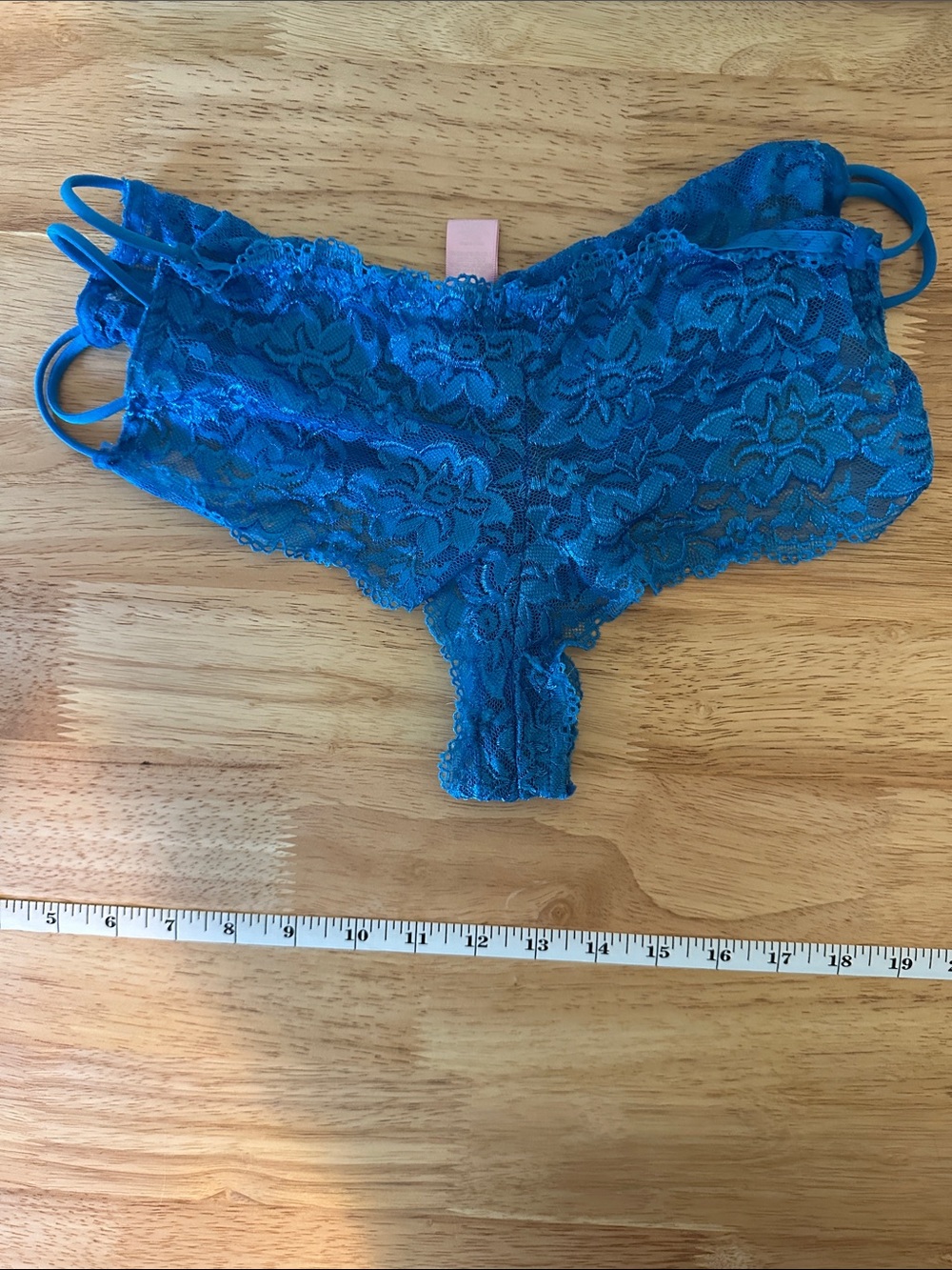 4/$20 Lace Cheeky Panty in Teal Blue - Women's Intimates